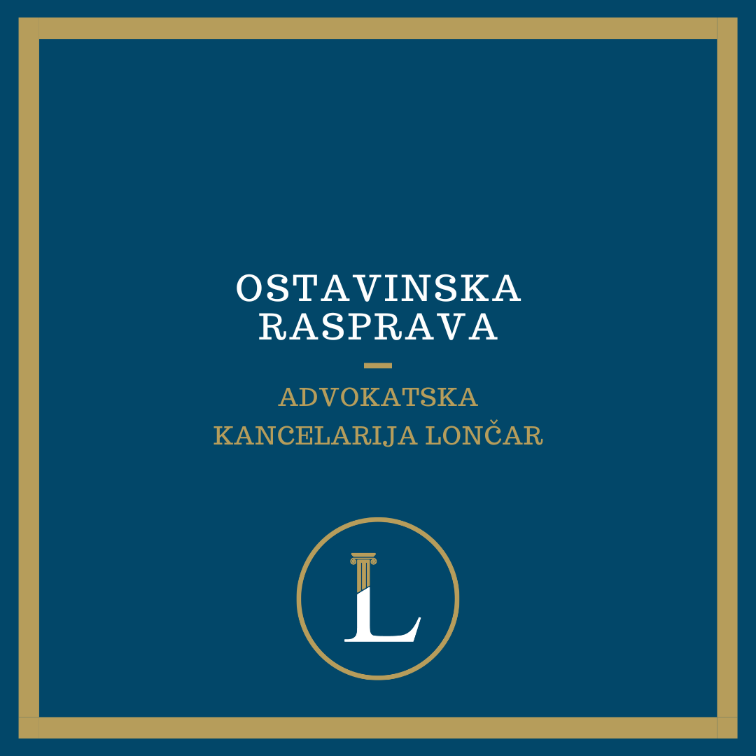  Ostavinska rasprava