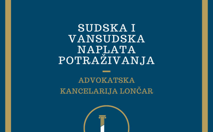  Sudska i vansudska naplata potraživanja