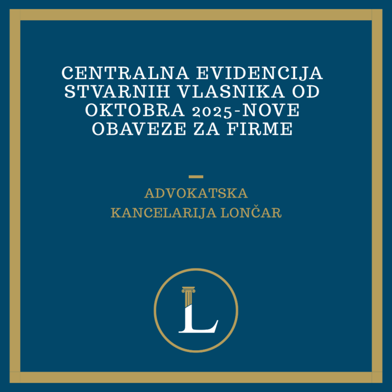 Centralna evidencija stvarnih vlasnika od oktobra 2025-Nove obaveza za firme